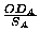 $\frac{OD_A}{S_A}$