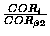 $\frac{COR_i}{COR_{\beta2}}$