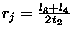 $r_j=\frac{l_3+l_4}{2t_2}$